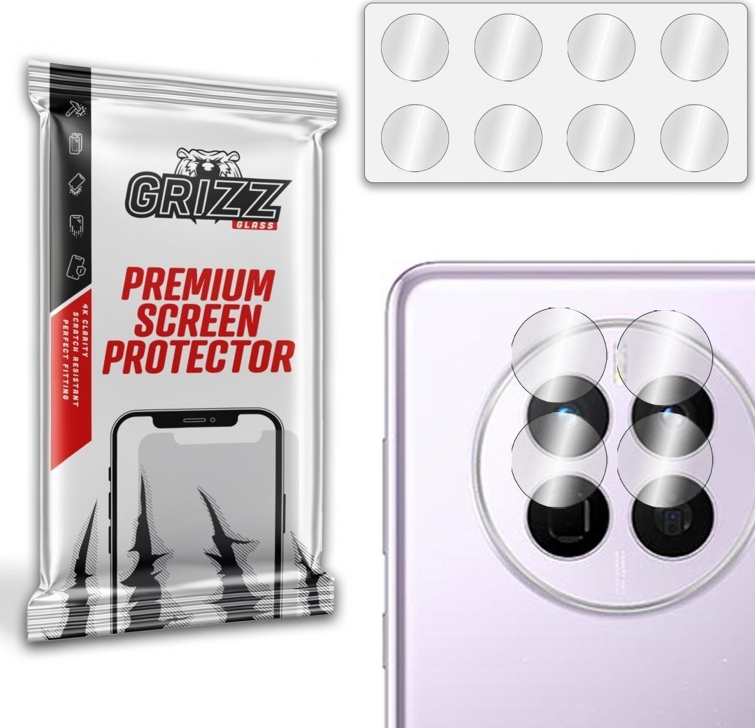 Xham mbrojtës kamere GrizzGlass për Huawei Mate 50E, set 2 copë, transparent