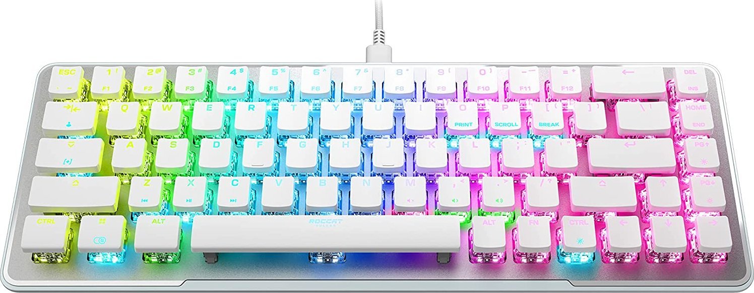 Tastierë gaming Roccat Vulcan II Mini AIMO, optiko mekanike Titan II Optical Red, 65%, e zezë