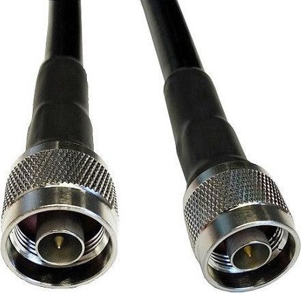 Kabllo koaksiale LMR-400, 3m, N-male në N-male, e zezë