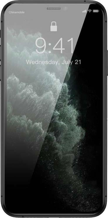 Mbrojtës ekrani Baseus Tempered Glass, për iPhone XR 11, filtër privatësie, 0.3mm, transparent