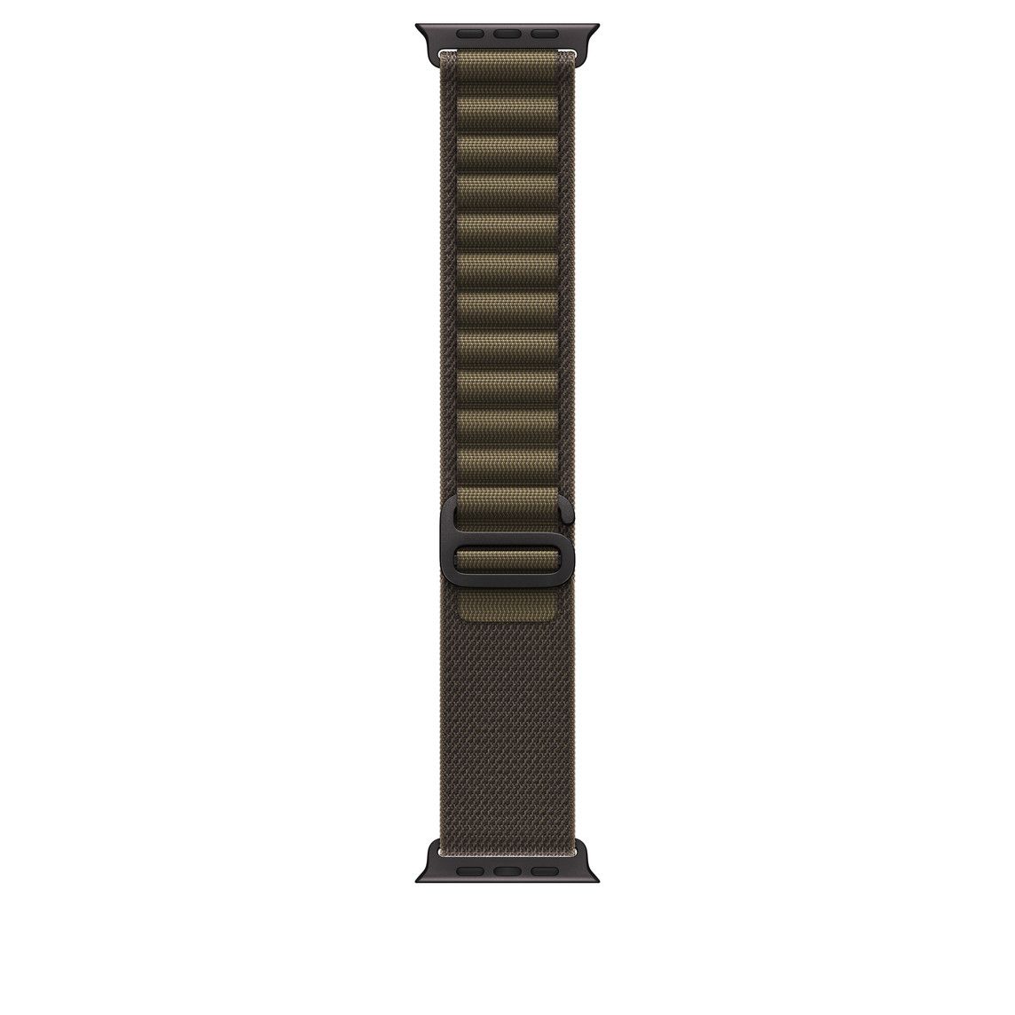 Apple Watch 49mm Dark Olive Alpine Loop, Small, Black Titanium Finish