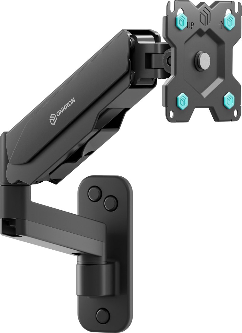Mbajtëse murale për monitor ONKRON, gas spring, 13–32", e zezë