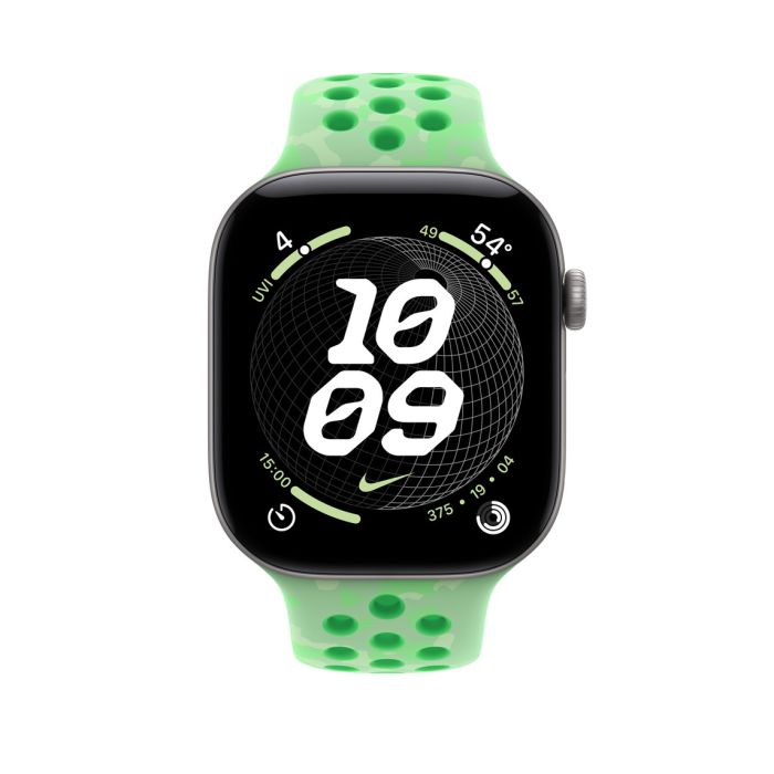 Apple Watch 46mm Green Spark Nike Sport Band, M/L