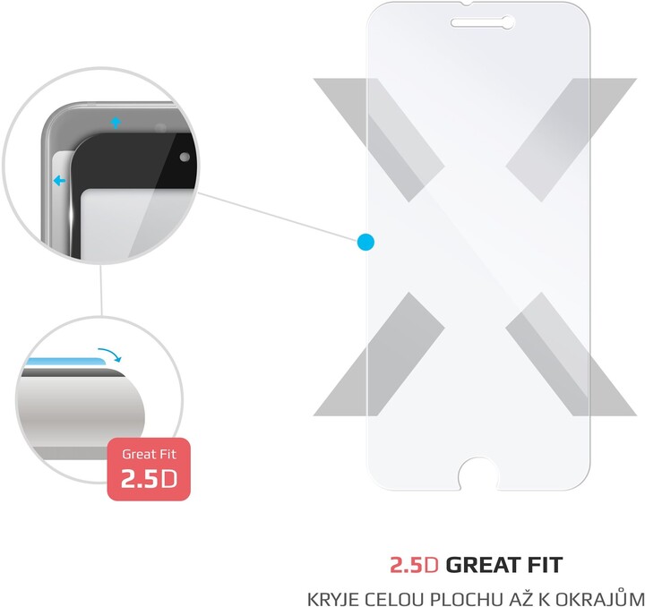 Xham mbrojtës FIXED për Apple iPhone 6/6S/7/8/SE (2020/2022), 0.33 mm