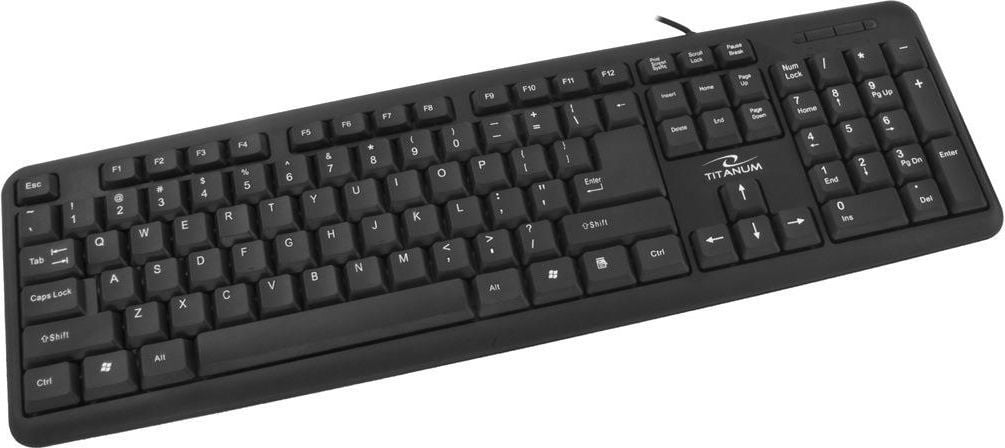 Tastierë me kabllo Titanum TK101, e zezë
