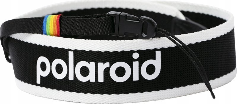 Rrip për kamerë Polaroid Camera Strap Flat, i sheshtë, i zi e i bardhë