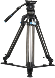 Tripod SIRUI One-Step Twin-Leg Kit VHS18, fibra karboni, tas gjysmë sferik 100mm, i zi