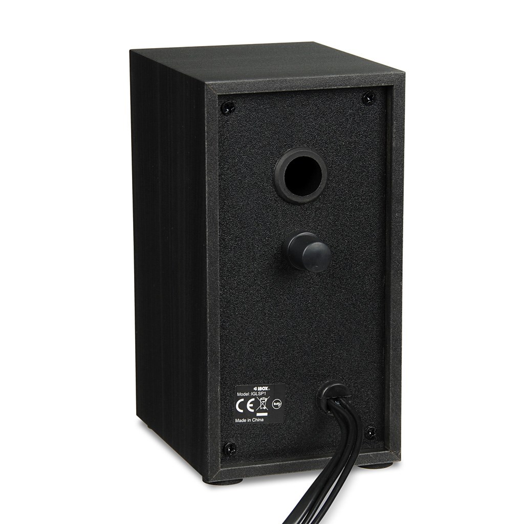 Bokse kompjuterike iBOX SP1, 2.0, me kabllo 3.5mm, të zeza
