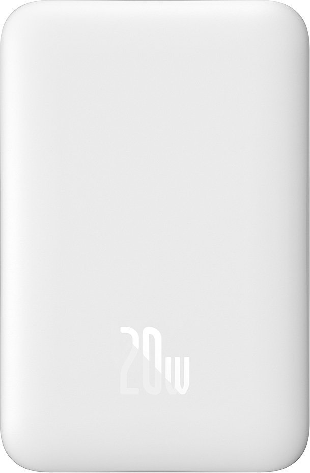 Powerbank Baseus Magnetic Mini, 10000mAh, 20W, бела