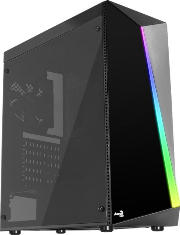 Kasë kompjuterike Aerocool Shard RGB Midi-Tower, e zezë