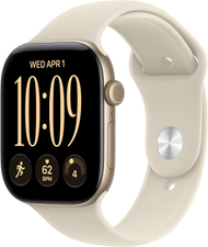 Apple Watch S12 GPS 46mm Light Gold Aluminium Case with Sand Sport Band, M/L