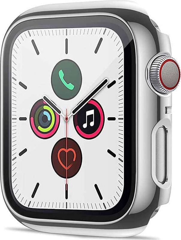 Mbulesë mbrojtëse Alogy Case Housing 1, për Apple Watch 4 5 6 SE, e argjendtë