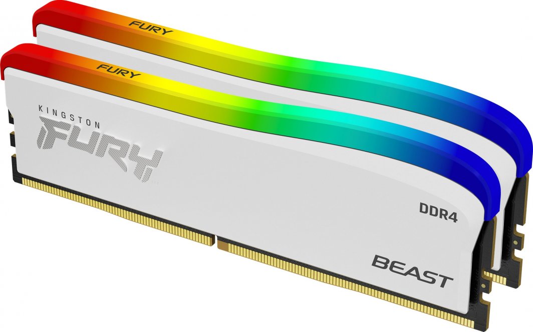 Memorie Kingston Fury Beast RGB Special Edition, DDR4, 16 GB, 3600 MHz, CL17, KF436C17BWAK2/16