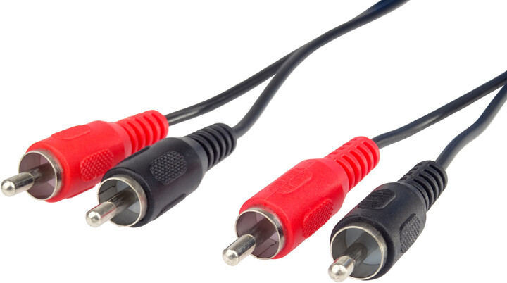 Kabllo audip PremiumCord për TV, 2x RCA, 2 m