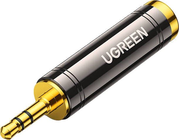 Adapter audio Ugreen 60711, Jack 3.5mm në 6.3mm, Hi Fi, gri