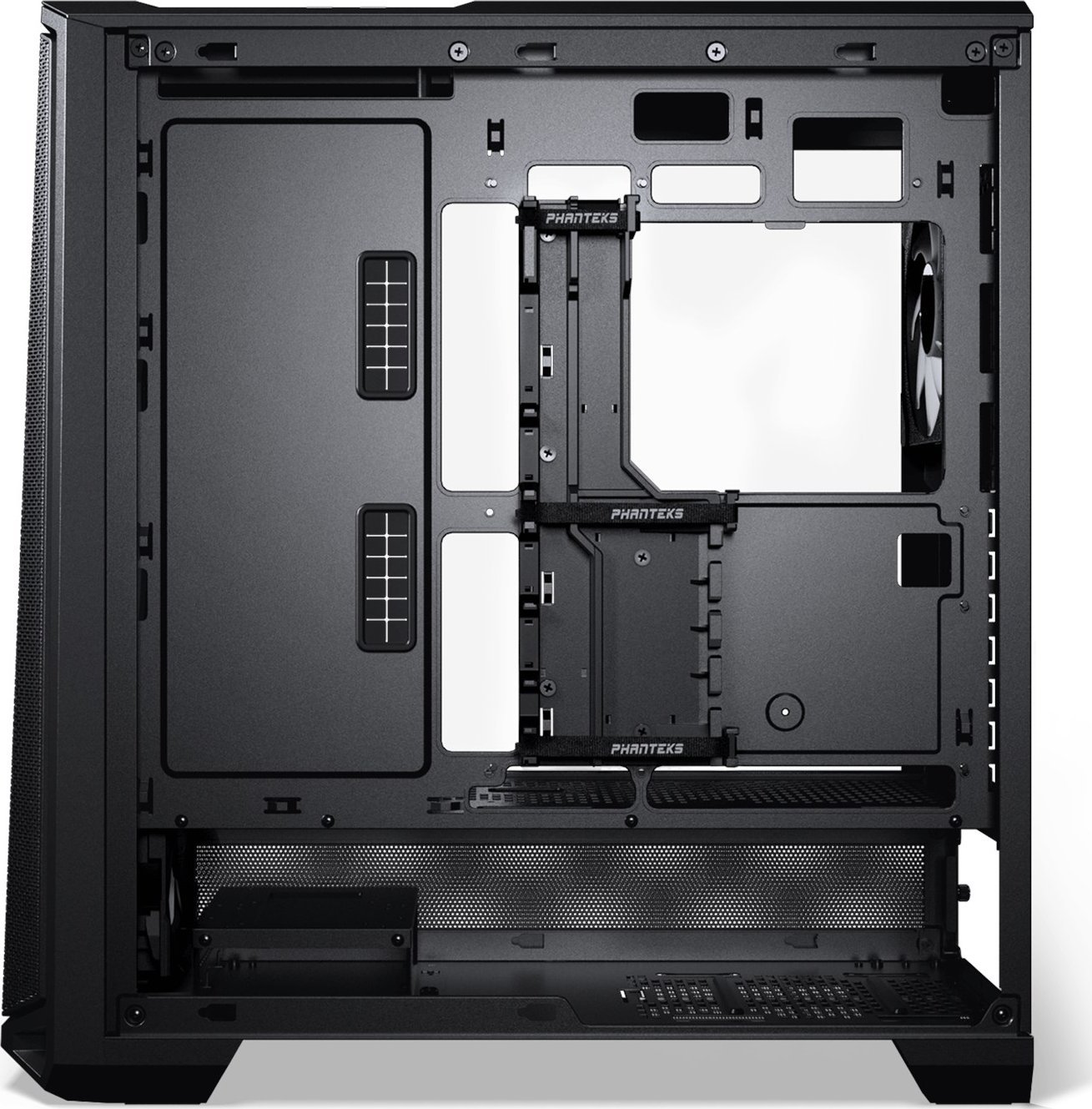 Kase PC Phanteks Eclipse G400A, ATX E ATX, xham i temperuar DRGB, e zezë satin