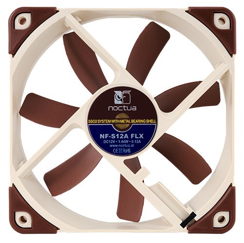 Ftohës Noctua NF-S12A FLX, 12 cm, i bronztë / bezhë