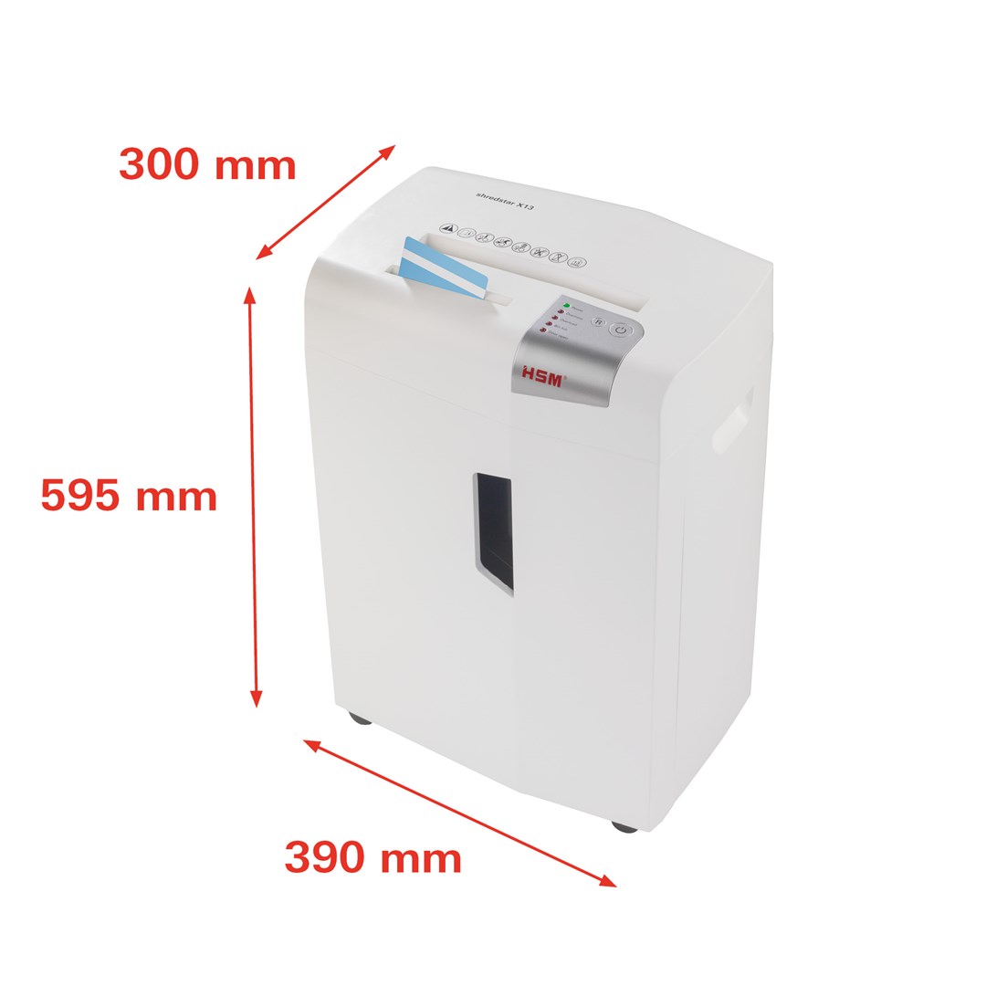 Makinë prerëse dokumentesh HSM Shredstar X13 P-4, 300W, prerje kryqëzuese, e bardhë