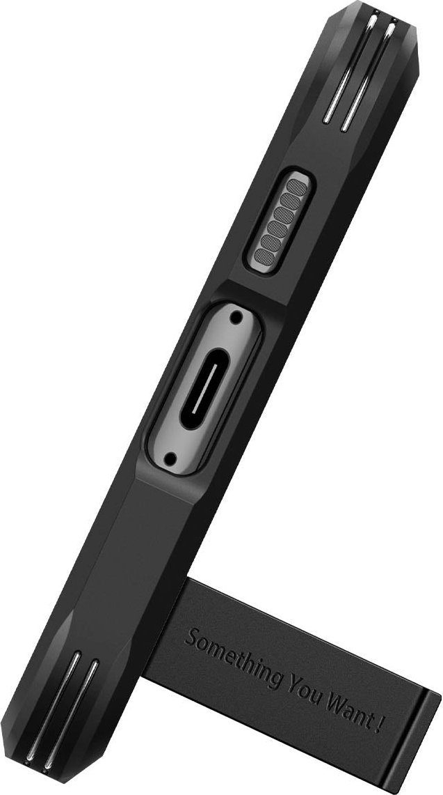 Mbulesë telefoni Spigen Tough Armor, për Samsung Galaxy S23 Plus, me këmbëz mbajtëse, e zezë