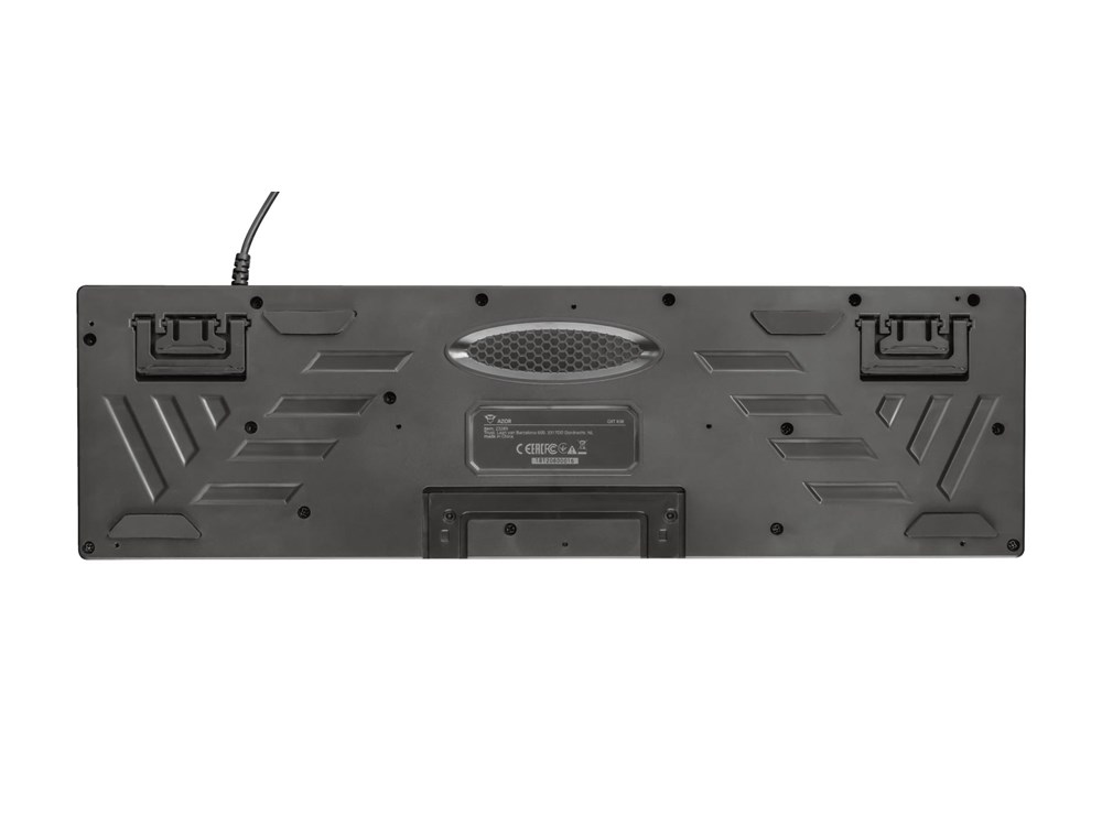 Tastierë gaming Trust GXT 835 Azor, USB, ndriçim rainbow, e zezë