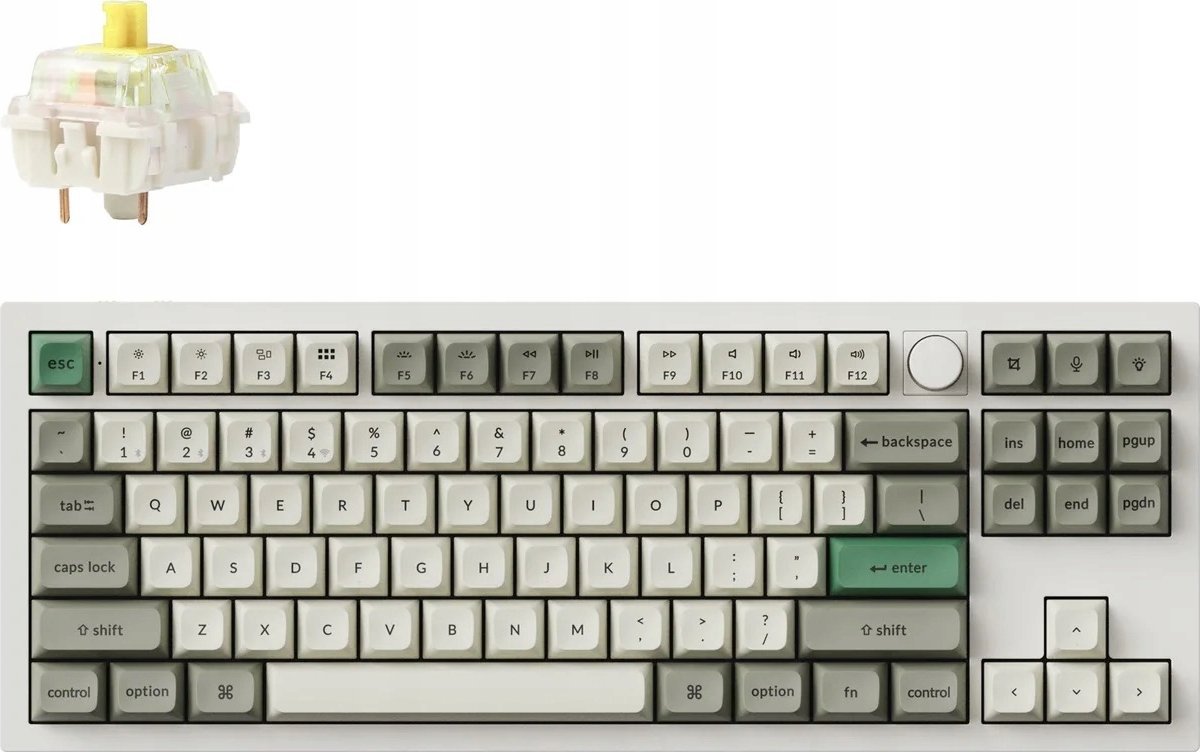 Tastierë mekanike Keychron Q3 Max QMK VIA, wireless, Custom Q3M P4, e zezë
