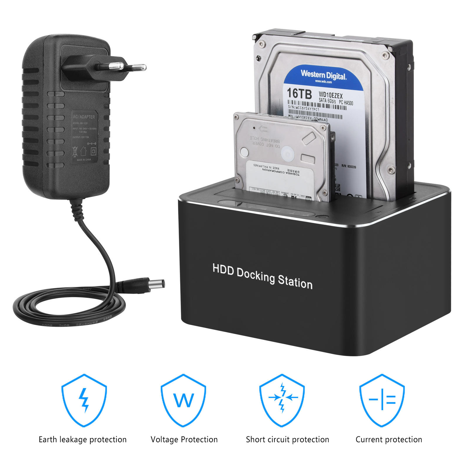 Docking Station TECH TIME Hard Drive Dock 201
