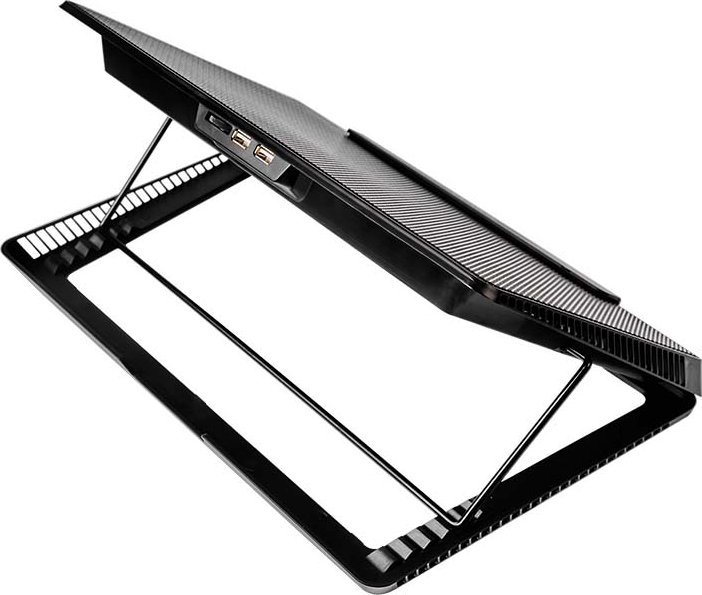 Bazë ftohëse për laptop Savio COS-01, 17.3", 6 ventilatorë LED, e zezë