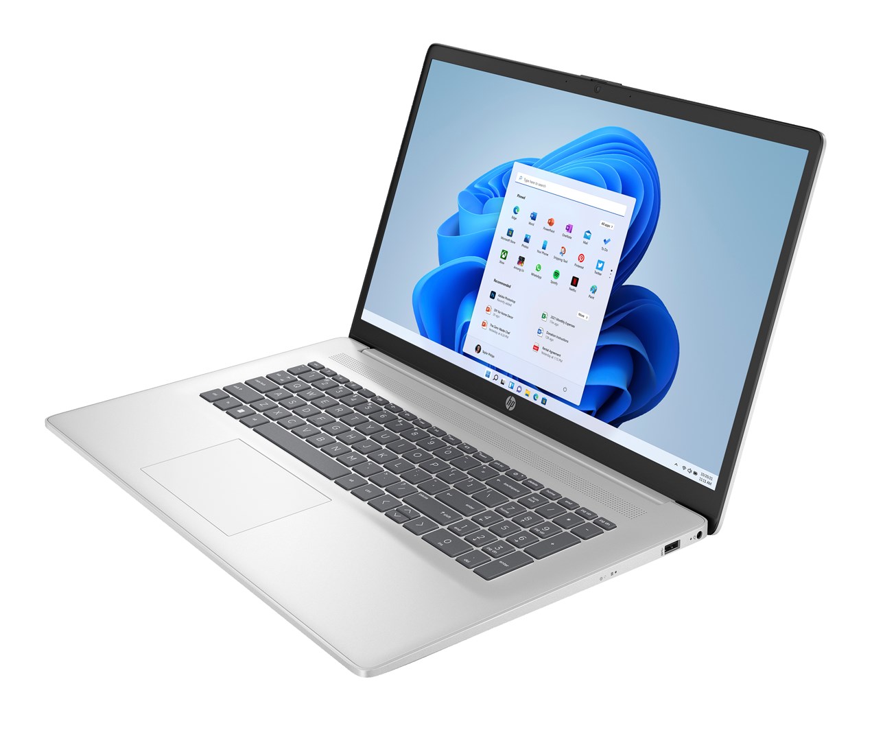 Laptop HP 17 cn4009nw, 17.3" Full HD, Intel Core 5 120U, 16GB RAM, 512GB SSD, argjendtë
