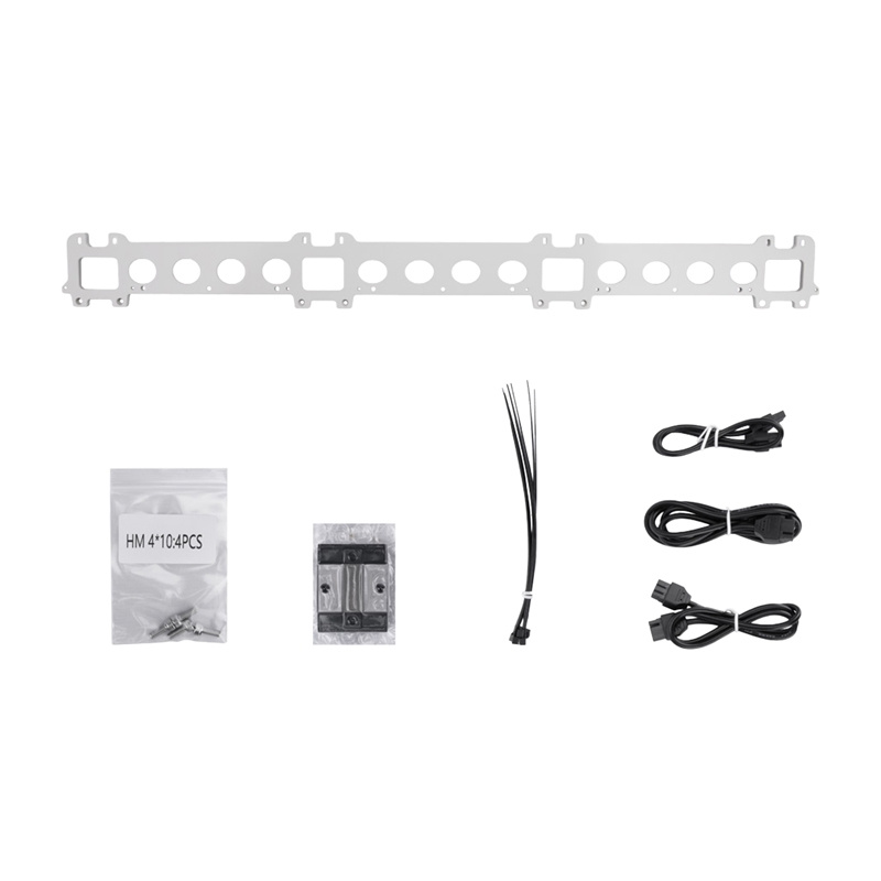 Pllakë montimi printeri 3D Elegoo OrangeStorm Giga, për 4 koka printimi, aliazh alumini, e argjendtë