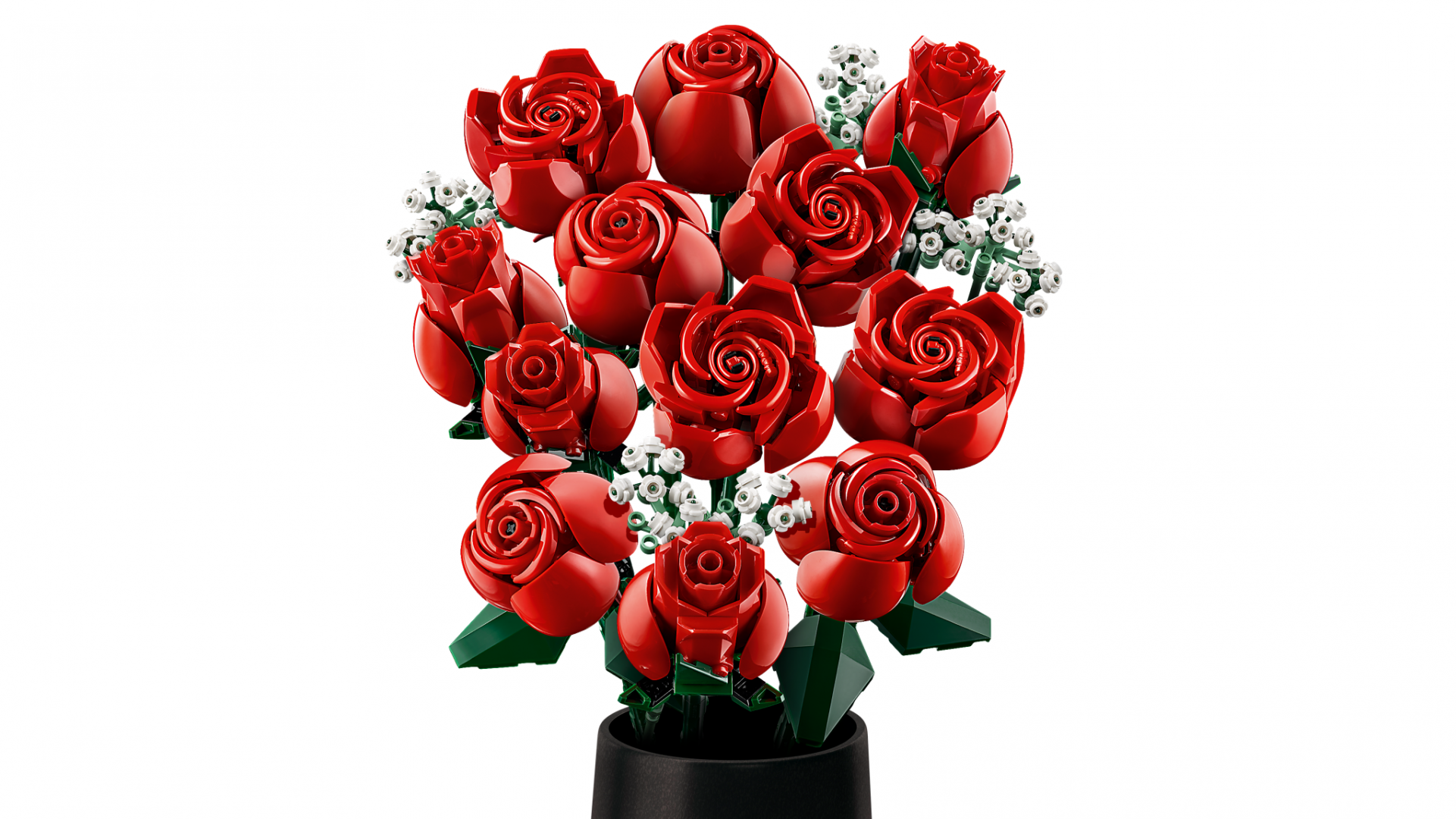 Lodër LEGO Icons Rose Bouquet 10328, 822 pjesë, set dekorativ lulesh, shumëngjyrëshe