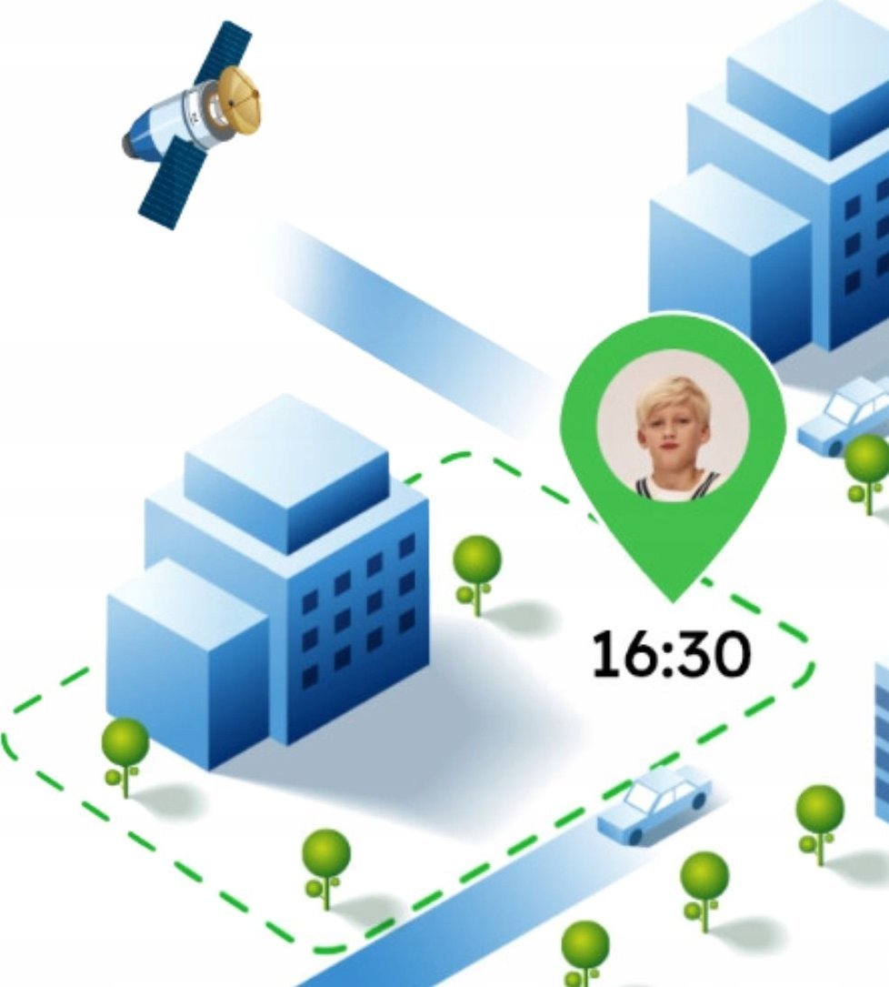 Ora inteligjente për fëmijë Garett 5904238486740, GPS, telefoni, e zezë