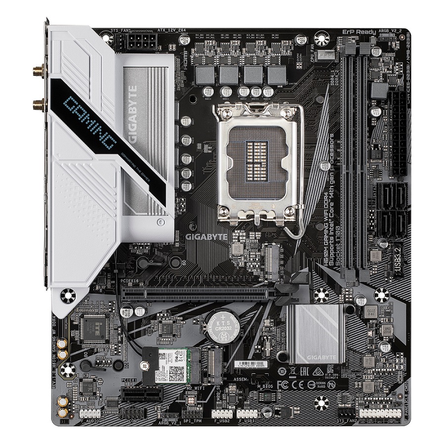 Pлоча GIGABYTE H610M GAMING WIFI DDR4, LGA 1700, mATX