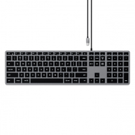 Tastierë Satechi Slim W3 USB-C Backlit - US, e hirtë