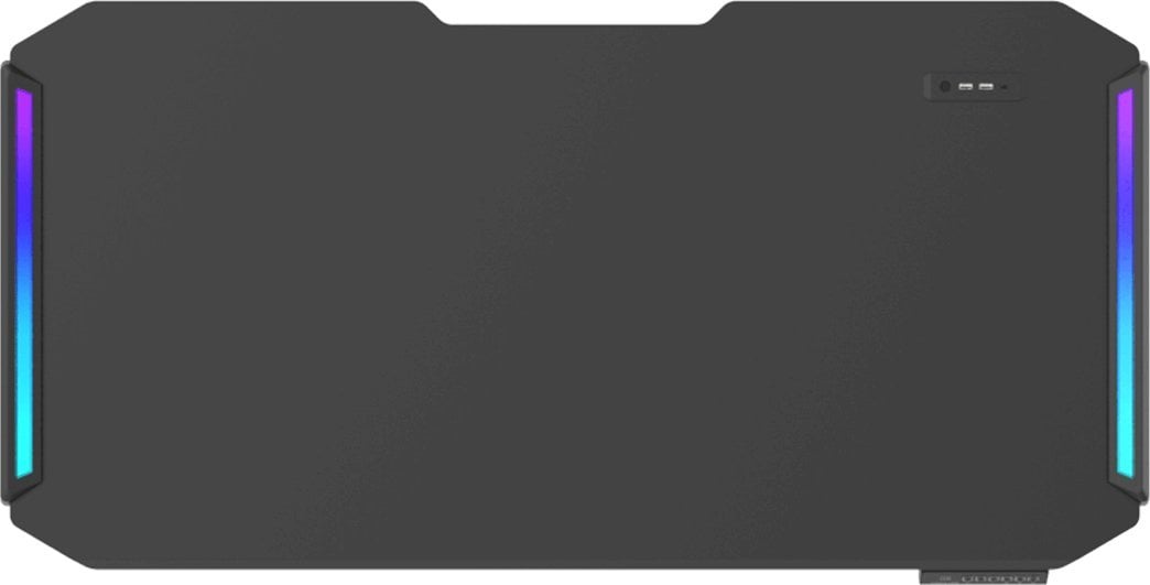 Tavolinë gaming Cougar E-DEIMUS, 122cm, strukturë e qëndrueshme, e zezë