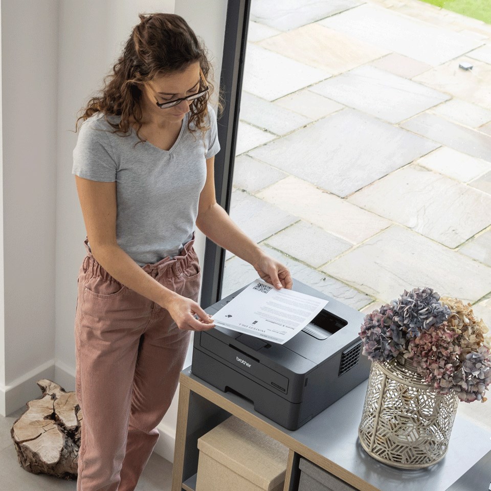 Printer lazer Brother HL-L2400DWE, A4, Wi-Fi, gri