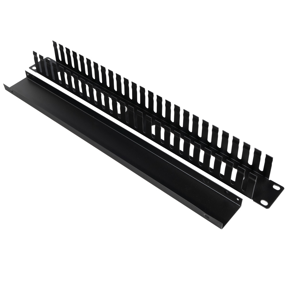 Panel menaxhimi kabllosh Lanberg SPCM-1U-BK-02, 1U, 19", i zi
