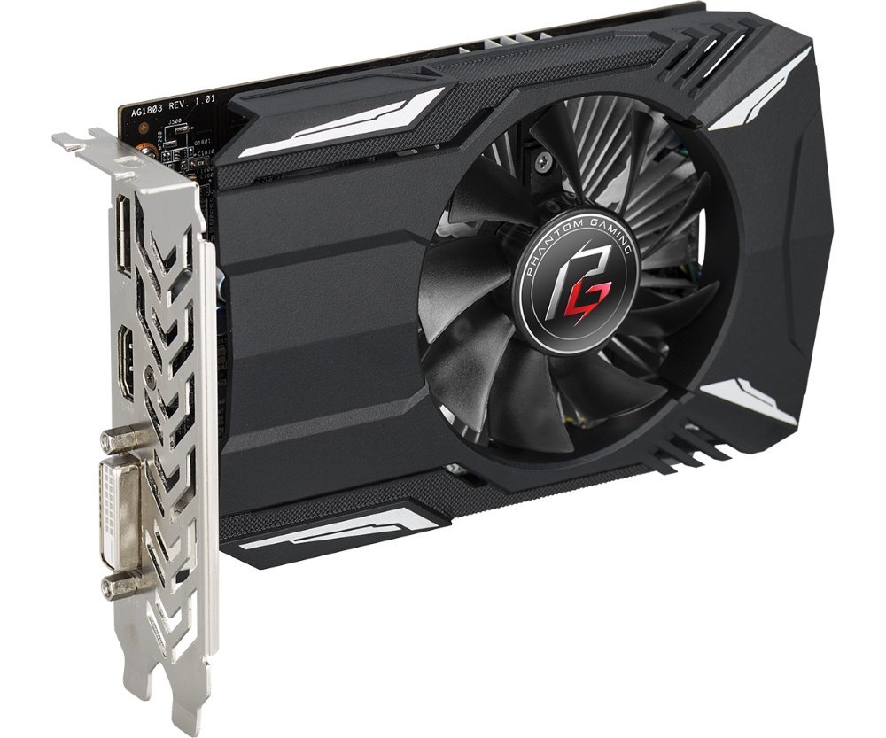 Kartelë grafike ASRock Phantom Gaming Radeon RX550, 4GB GDDR5, e zezë