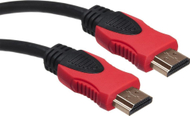 Kabllo Maclean MCTV-706 HDMI në HDMI, 1.8m, e kuqe/ e zezë