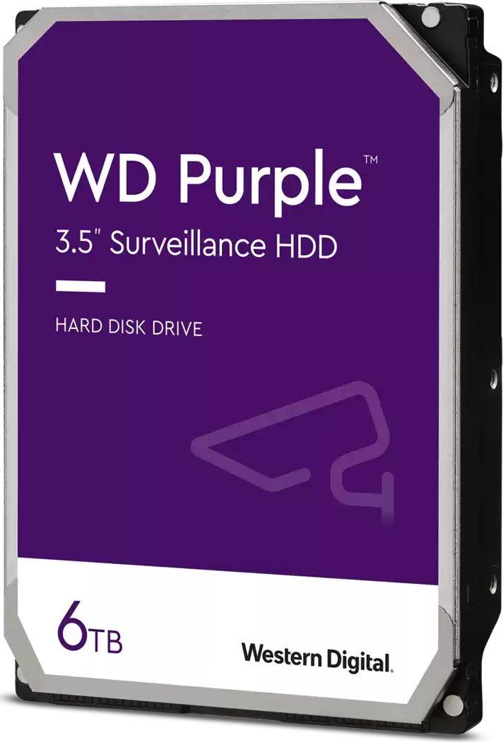 Disk Drive Western Digital WD Purple Surveillance, 6 TB, 3,5 ", SATA III (6 Gb / s)