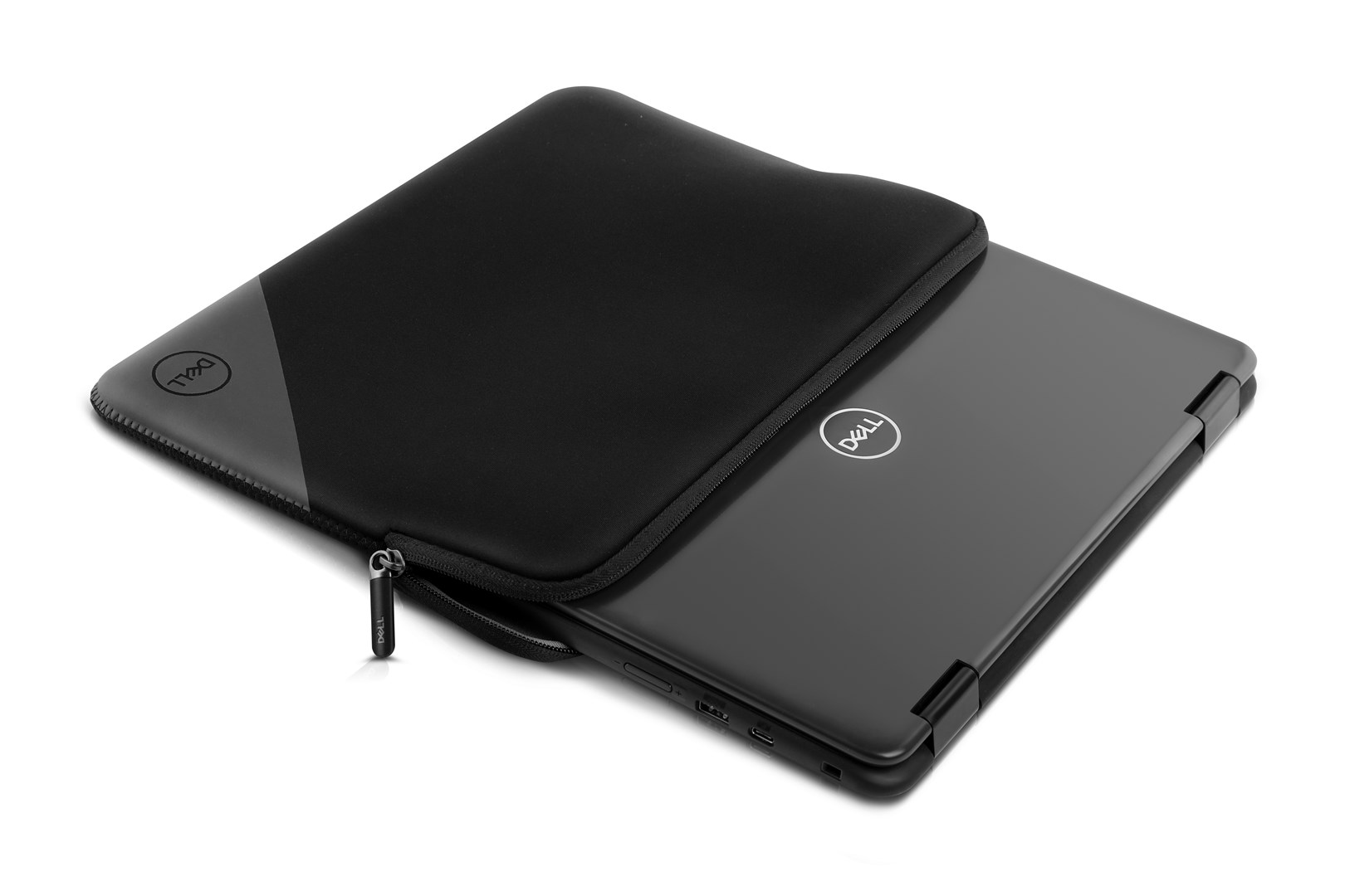 Këllëf mbrojtës për laptop Dell PO1420C, 15", e zezë / jeshile