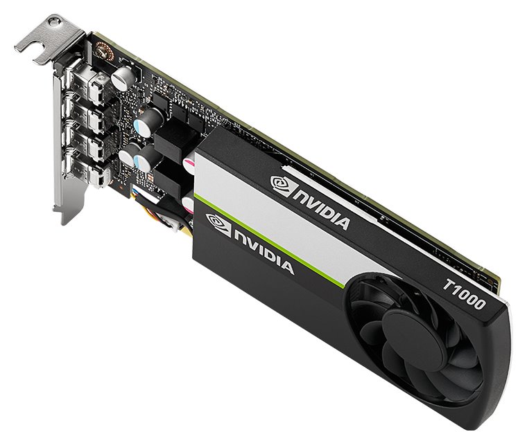 Kартичка графичка PNY VCNT1000-8GB-PB, NVIDIA T1000, 8GB GDDR6, црна