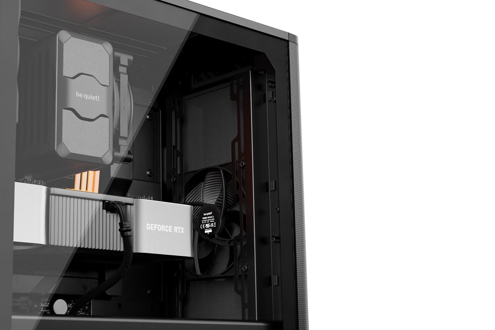 Kase PC be quiet Pure Base 501 Airflow, ATX Mid Tower, xham i temperuar, e zezë