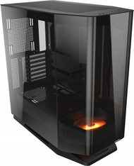 Kuti PC Cougar FV270, ATX Micro ATX, xham i temperuar, e zezë