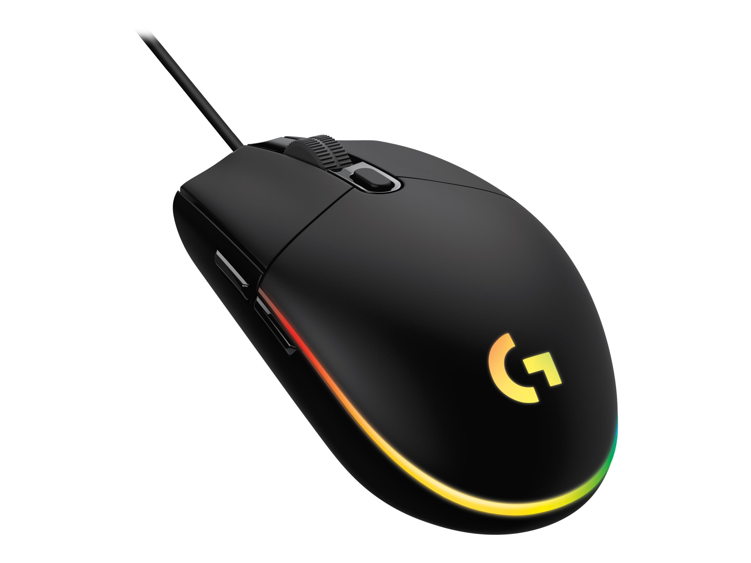 Maus Logitech G203 LIGHTSYNC - USB, e zezë