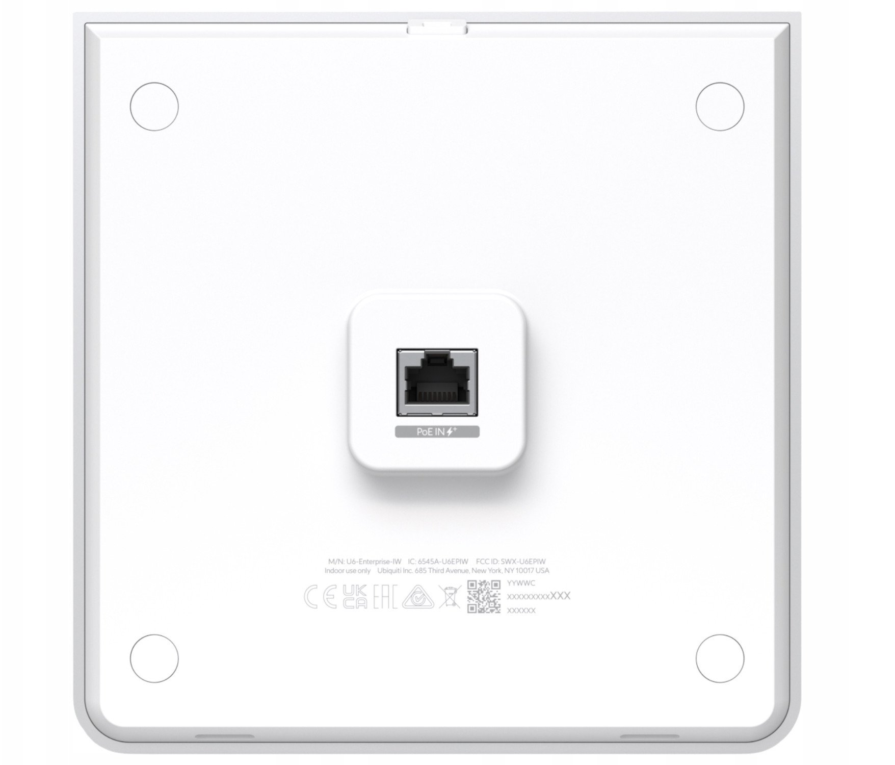 Access point Ubiquiti UniFi U6 Enterprise In Wall, Wi-Fi 6E, бел