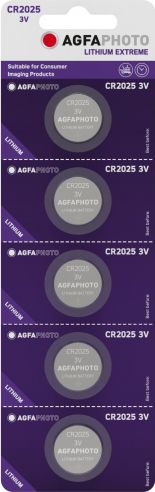 Bateri litiumi Agfa CR2025, 3V, 5 copë