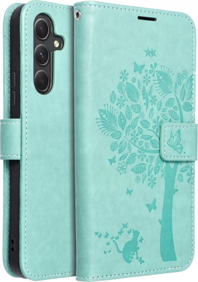Futrollë libër Mezzo për Samsung A35 5G, Tree, jeshile