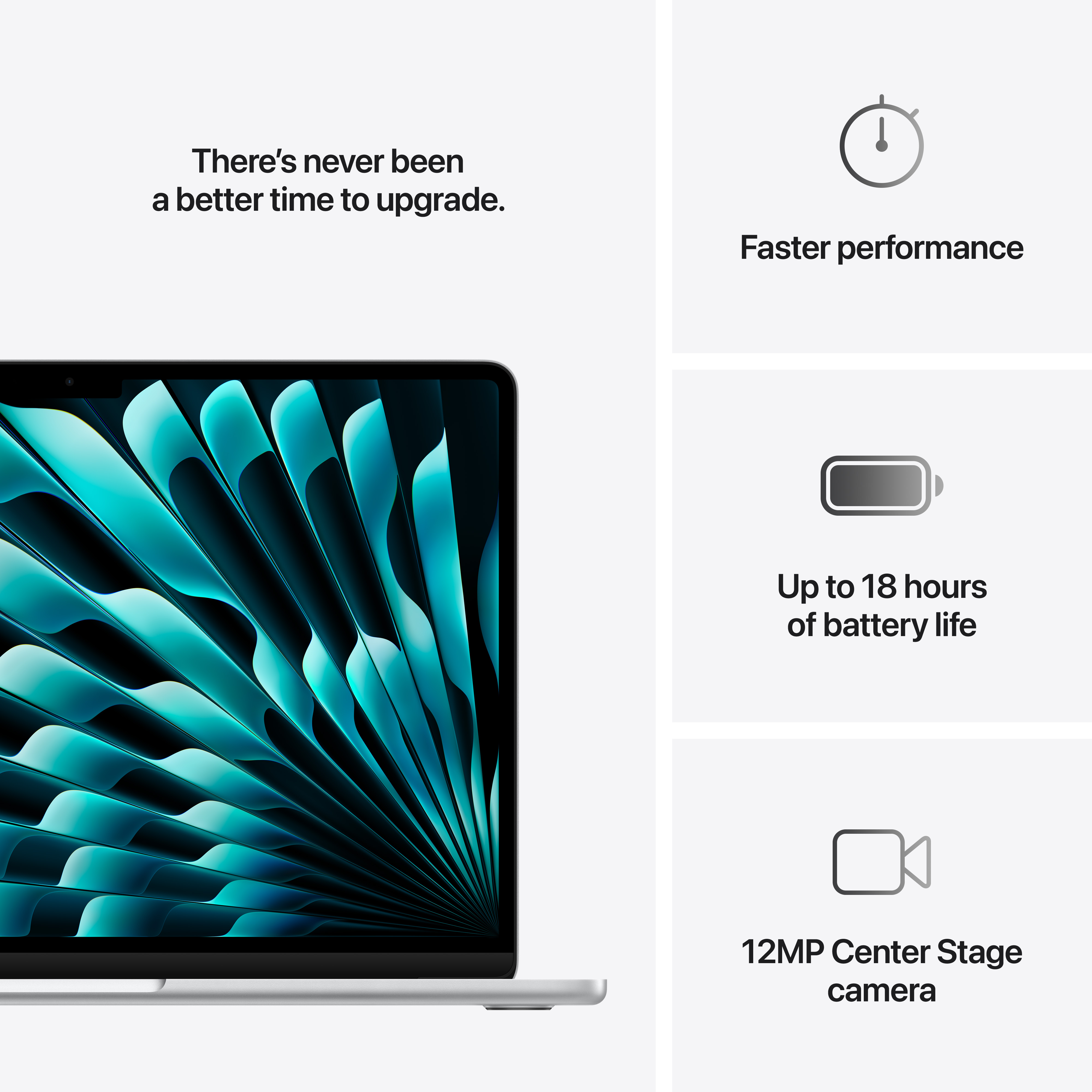 Apple Macbook Air, 13.6", M4 10-core, 16GB, 256GB SSD, 8-core GPU, Silver