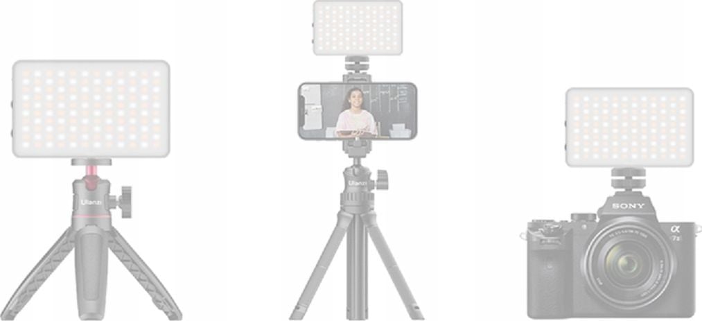 Panel drite LED Ulanzi VL120 RGB, 3100mAh, portabël, i bardhë