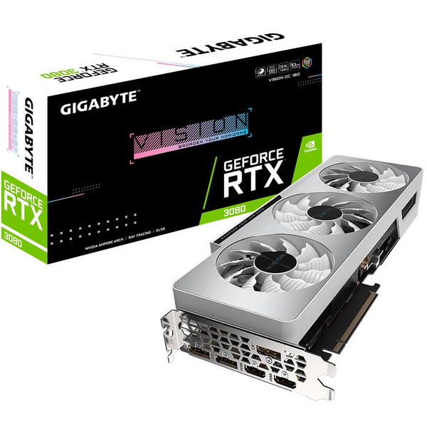 Kartelë grafike Gigabyte GeForce RTX 3080 Vision OC, 10G GDDR6X